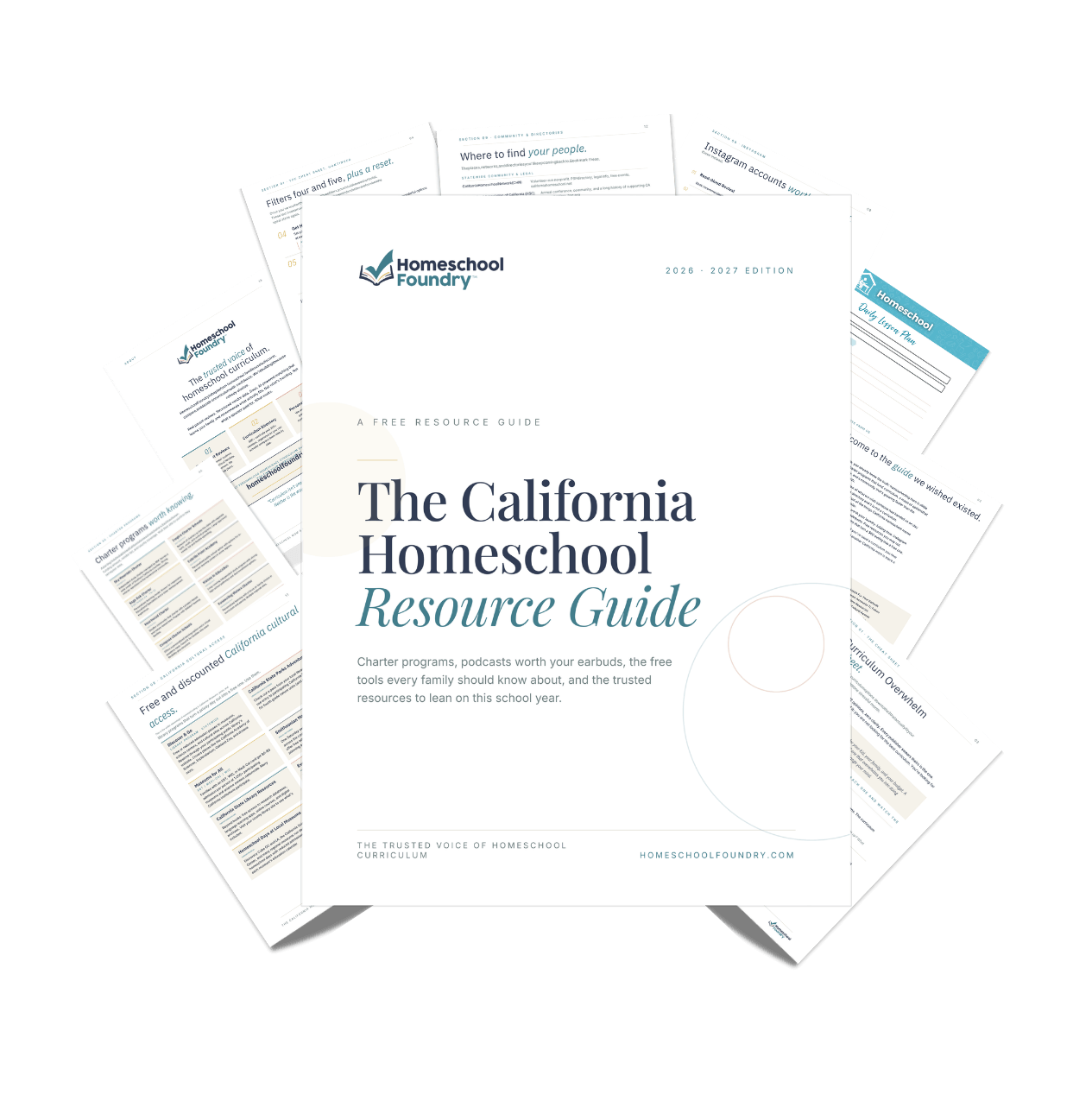 The California Resource Guide — 14 pages of homeschool resources